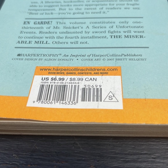 Lemony Snicket A Series of Unfortunate Events The Wide Window paperback book - Picture 3 of 12